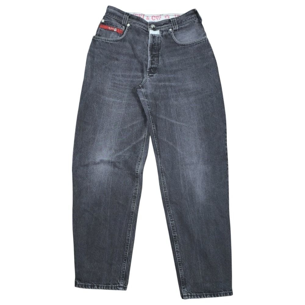 Vintage Jessi & Co. Black Charcoal Jeans | 34 Made in Italy 90s Y2K Button Fly - Picture 2 of 12